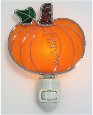 Stained Glass Pumpkin Night light