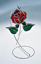Red Rose Suncatcher
