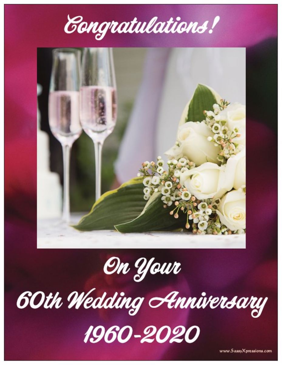 2020 Congratulations on your Wedding Anniversary Refrigerator Magnet