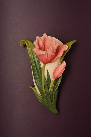 Blush Tulip Bud Vase Magnet