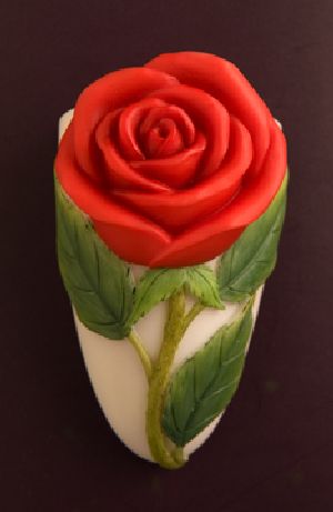 Red Rose Vase Magnet