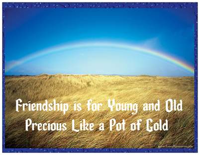 Friendship Pot of Gold- Refrigerator Magnet