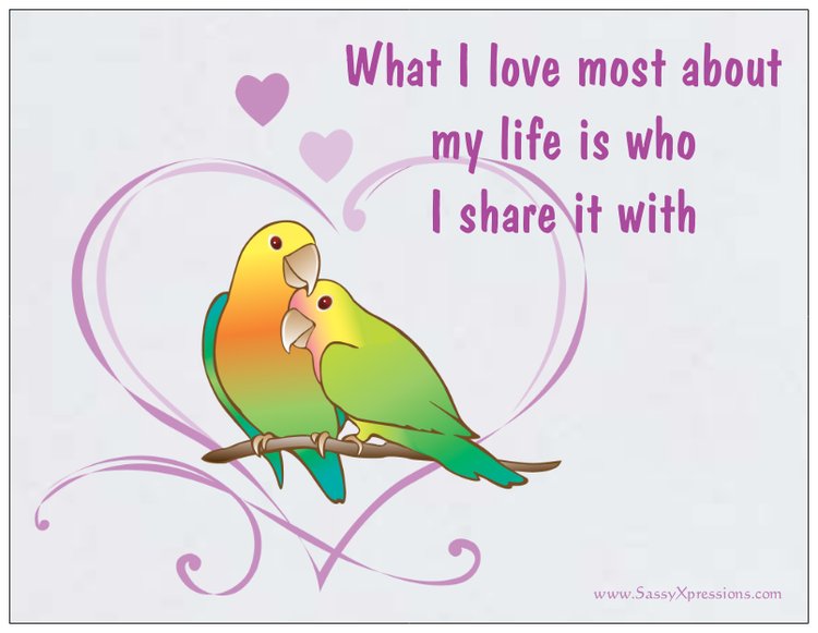 Lovebirds Refrigerator Magnet