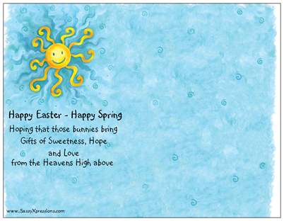 Happy Easter Happy Spring -back side
