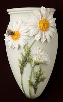 Daisy and Bee Wall Decor/ Wall Vase