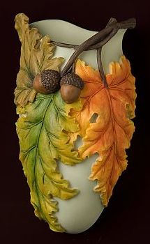 Fall Leaves Wall Vase
