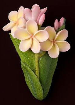 Plumeria Wall Vase/Wall Pocket