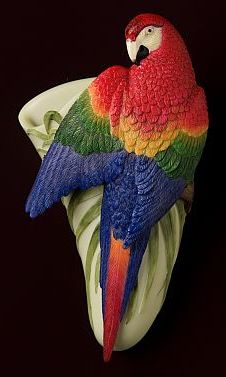 Macaw Parrot Wall Vase/Wall Pocket