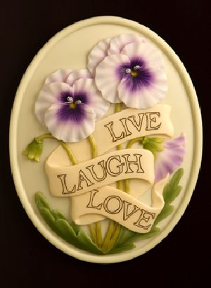 Live Laugh Love Welcome Plaque