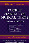 Schirmer Pronouncing Pocket Manual of Musical Terms