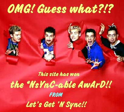 Let's
Get 'N Sync Award