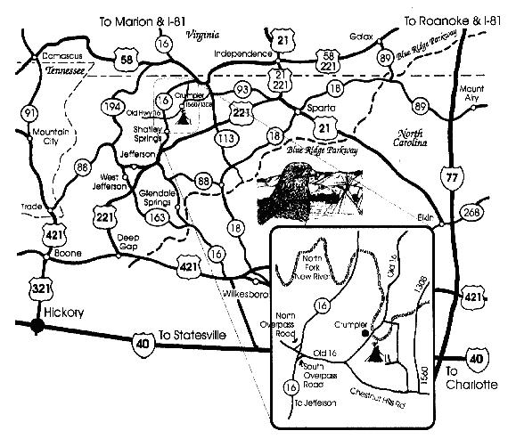 Map to Hawk Terrace Lodge Park & Campground, LLC.
Western North Carolina

- Click here for larger version -