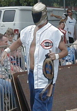 Hopsing getting ready for a Tag Team title defense in Morain, Oh.