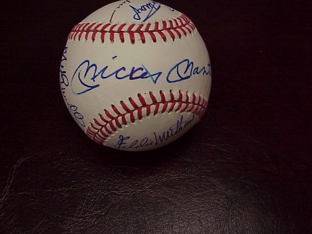 500 HOME RUN CLUB Signed Baseball - Mickey Mantle - Ted Williams