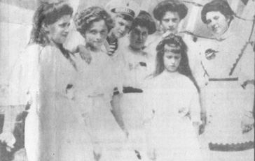 The children with Anna and Baroness Sophie