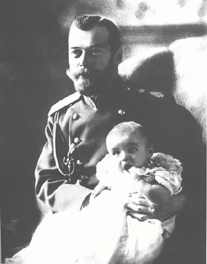 Nicholas and his newborn son
