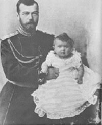 Nicholas holding Olga