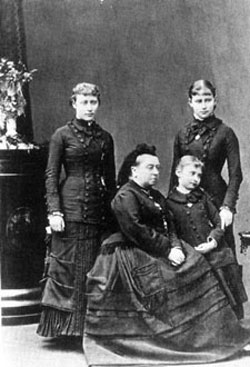 Queen Victoria with 3 of her granddaughters