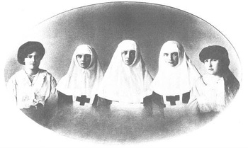 The Romanov women serving as nurses