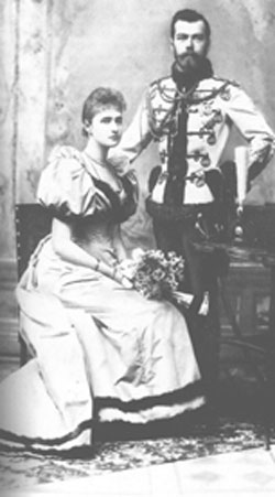 The young tsar and tsarina