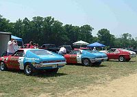 This is a picture of three 1969 AMX cars