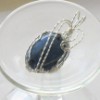 Denim Lapiz Cabochon Pendant