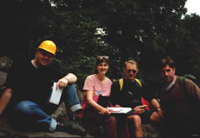 Vince, Gill, Brian and friend (forget name)