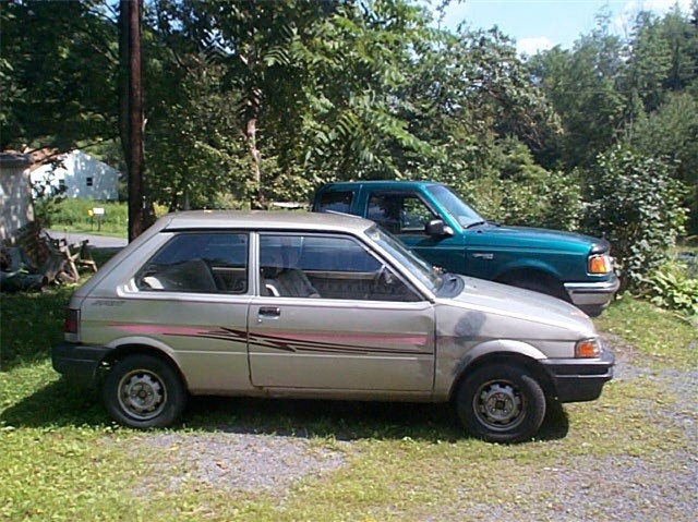 My old car, a 1989 Subaru Justy
