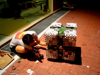 Ervine, Chief Designer, hard at work.