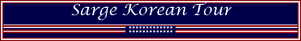 Sarge Korean Tour