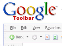 Google has a toolbar that can be used with Internet Explorer