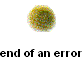 end of an error