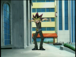 Yami's reaction when Yugi springs a surprise on him.