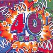 40th Birthday supplies