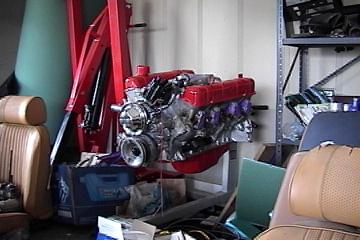 Engine painted