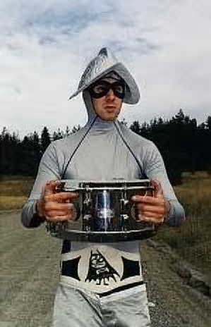 Travis when he was in the band Aquabats