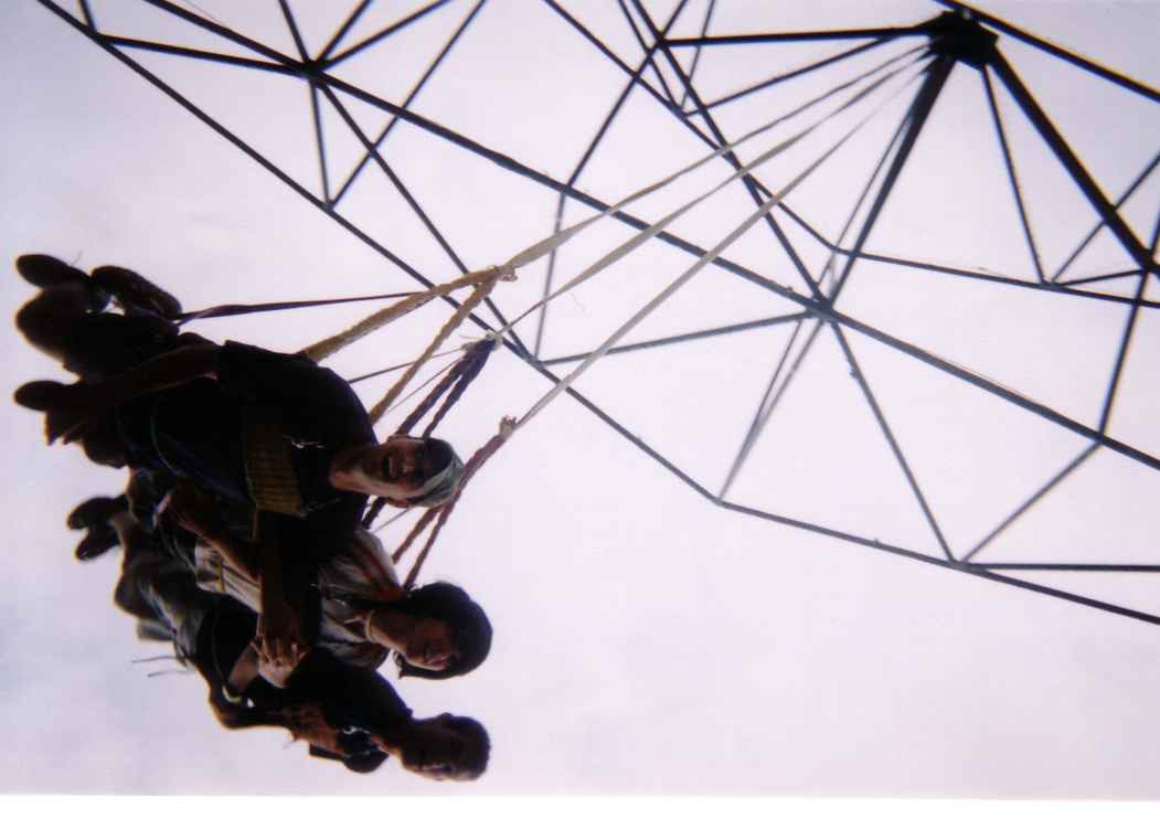 Bryce, Chris and Brian in the huge swing.