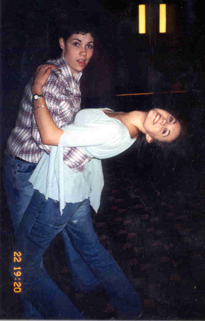 Jessica dipping Katie at Matt Wertz concert.