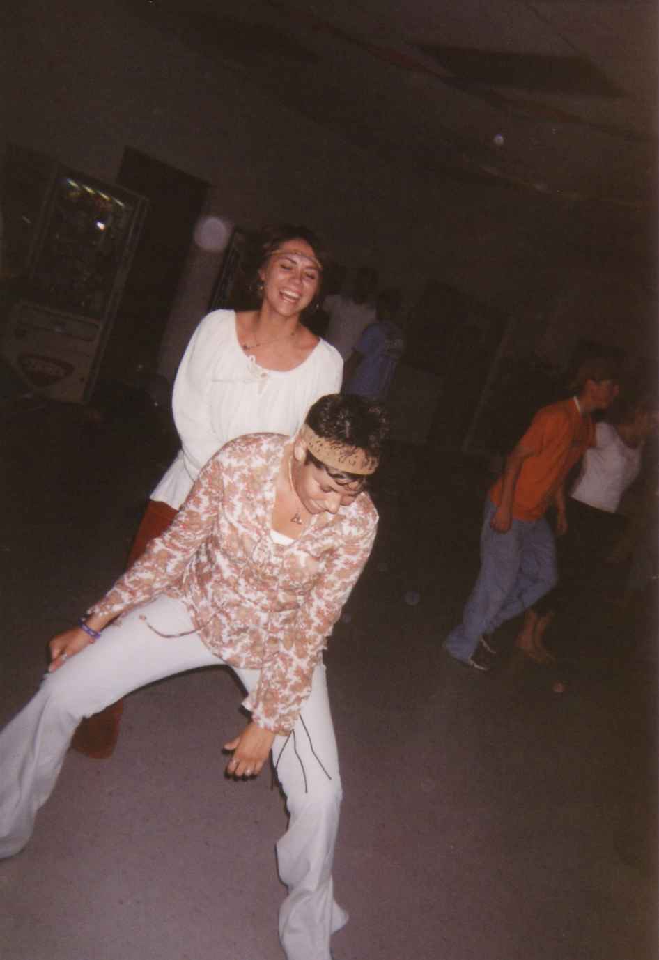 Jessica and Katie busting a move.