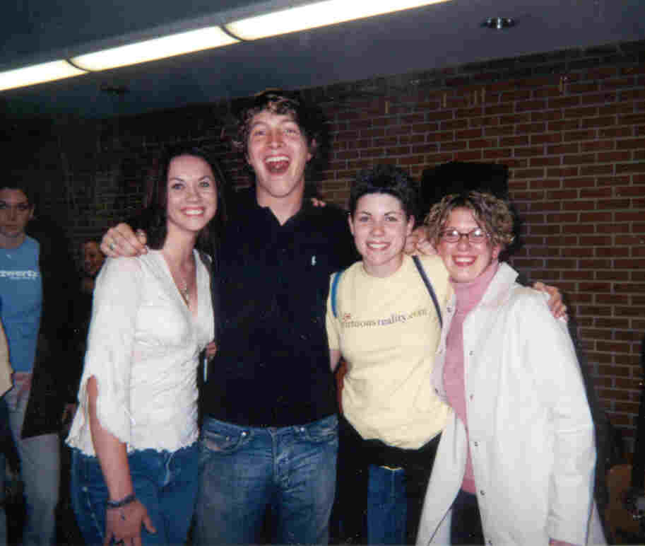 Katie, Matt Wertz, Jessica and Kari at Matt's concert in Indianapolis.