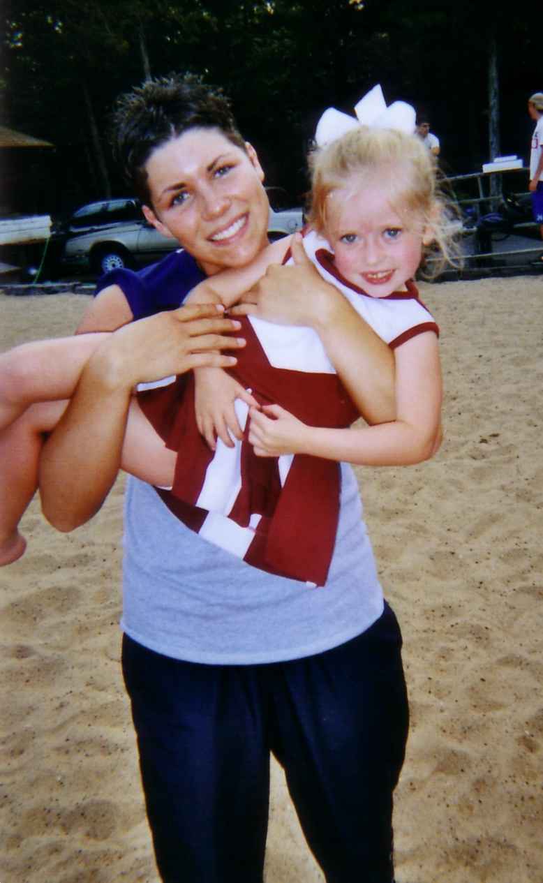 Me and one of the director's two daughters Maggie.  She was the airplane and I was the lift.