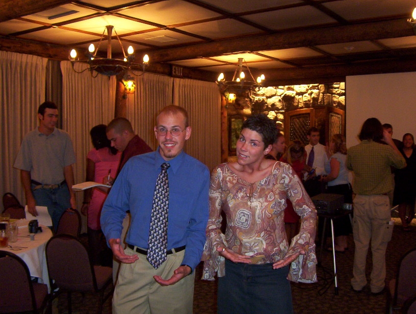 Jessica and Rob doing the Rob.