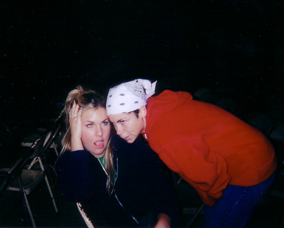 Amy and Jessica, being candid.