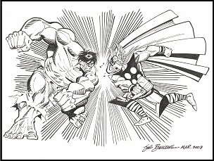 Hulk vs. Thor Commission