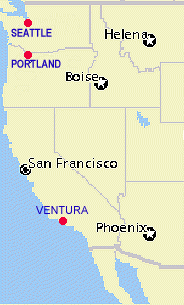 West Coast Map