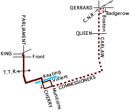 Ashbridge route map