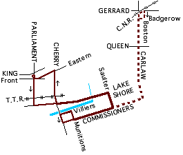 Ashbridge route map