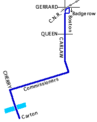 Ashbridge route map