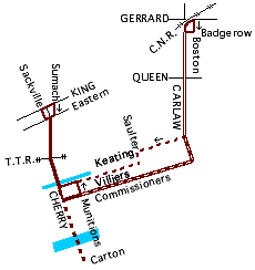 Ashbridge route map