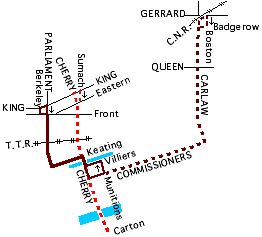Ashbridge route map